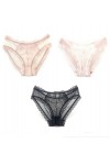 Culotte Femme 3/5PCS Culotte Sexy Dentelle Dentelle Maille Transparente Respirant Dames Mémoires Taille Basse sans Couture Fi