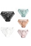 Shorties Femmes 3/5/7 pièces Filles Sexy Culotte Femme Dentelle Transparente Dames Taille Basse sans Couture Creux Culotte Co