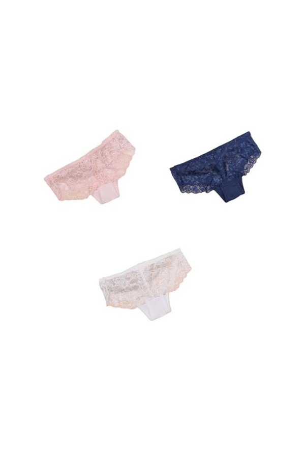 Culotte Femme 3/6/9PCS Sexy Dentelle Ultra Mince Doux Dames Culotte Mince Mémoires 6 Multicolore A Taille Unique