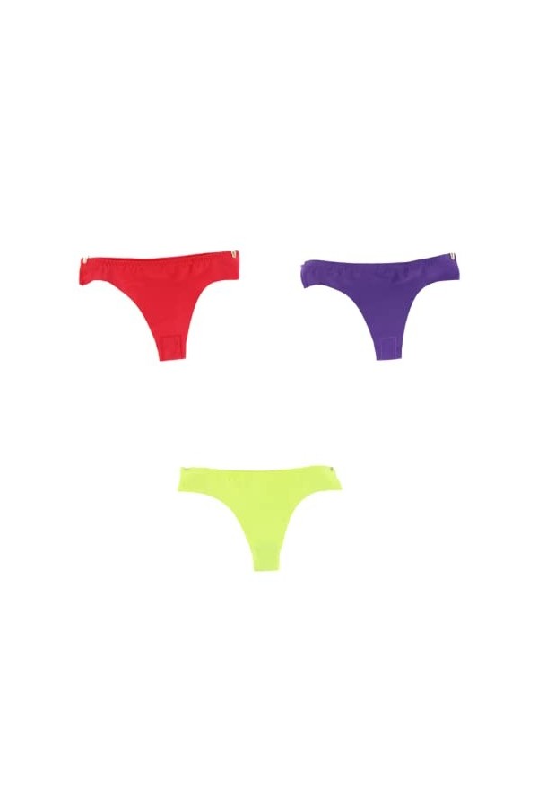 Culotte Femme 3/6/9PCS Stretch String Femmes Glace Soie sans Couture One Piece Culotte Ultra-Mince Tentation Sexy Taille Bass