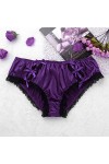 DINGGUANGHE-CUP Lanières Hommes, Mémoires sous-vêtements Sexy Hommes Sissy Panties Slip Brillant Doux volantée en Dentelle Fl