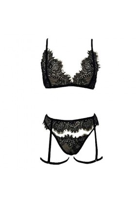 sous-vêtements Sexy pour Femmes, Chemises de Nuit, décolleté en V Profond, Lingerie Sexy, Soutien-Gorge, Jarretelles, String,