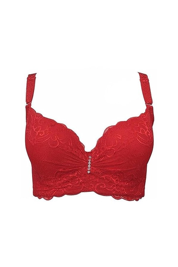 Femmes Sexy Bralette Grande Taille sous-vêtements en Dentelle Soutiens-Gorge Push Up 80 85 90 95 100 intimes Femme Dentelle S