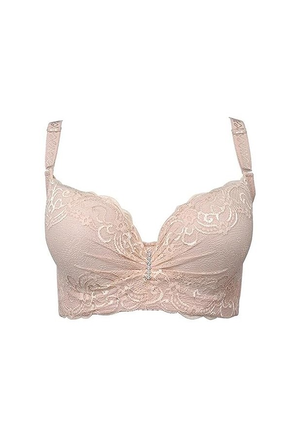 Femmes Sexy Bralette Grande Taille sous-vêtements en Dentelle Soutiens-Gorge Push Up 80 85 90 95 100 intimes Femme Dentelle S