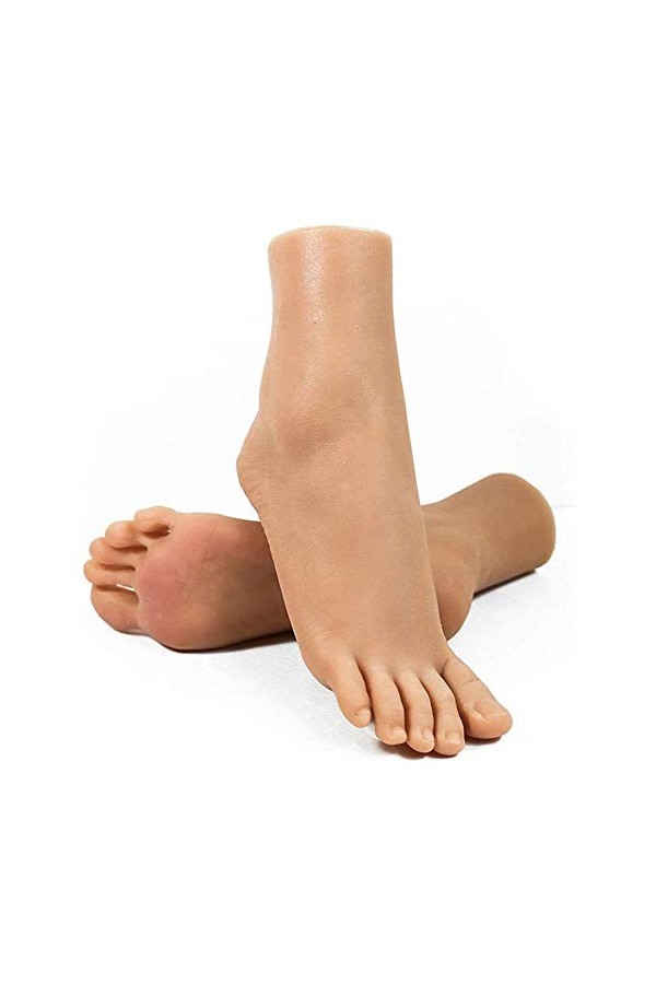WRQ Silicone Pieds Modèle, Foot Fetishes Foot Toy-36A Fille Modèle Pied - Cheville Hobby - Pied Culture Modèle 1:1