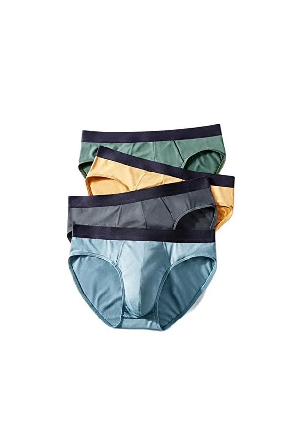 OVLAJ Boxers pour Hommes 4Pcs Panty pour Hommes Modal Panty pour Hommes Panty Confortable pour Hommes Panty Souple Crotch Sex