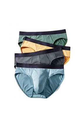 OVLAJ Boxers pour Hommes 4Pcs Panty pour Hommes Modal Panty pour Hommes Panty Confortable pour Hommes Panty Souple Crotch Sex