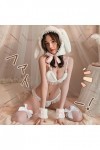 SALTVA Costume de lapin sexy en peluche pour fille - Costume de cosplay
