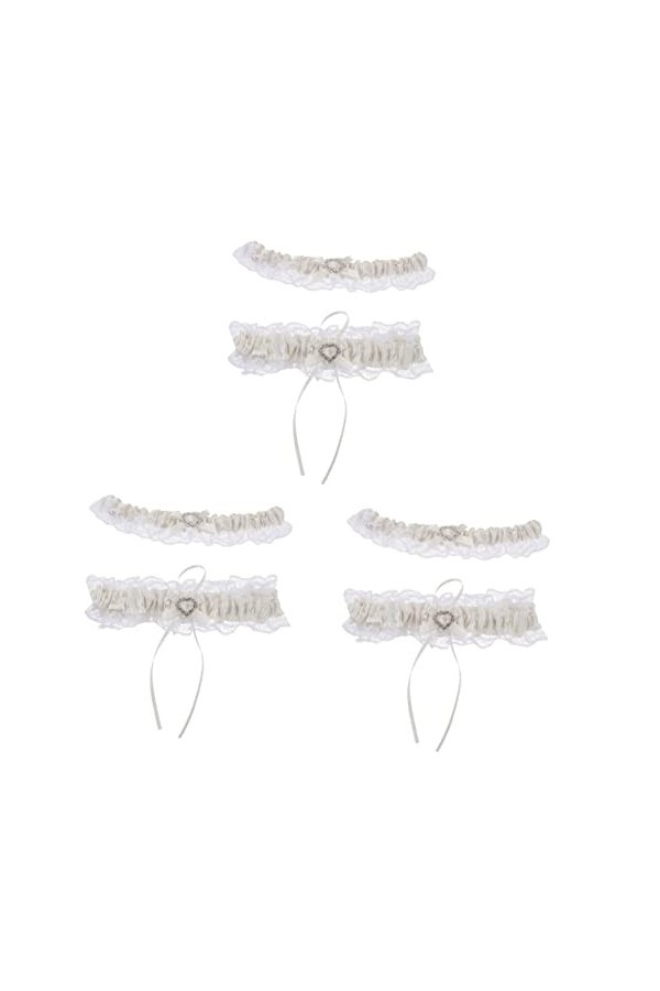 Abaodam 2 Ensembles Anneau De Jambe Jarretière Porte-Jarretelles Femmes Porte-Jarretelles De Mariage Garderie Européen Et Amé