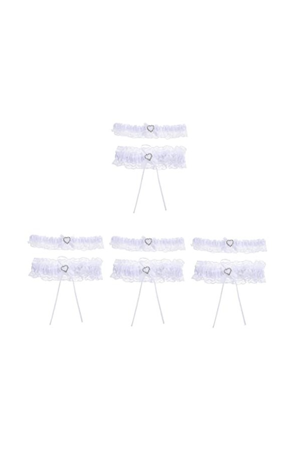 Abaodam 2 Ensembles Anneau De Jambe Jarretière Porte-Jarretelles Femmes Porte-Jarretelles De Mariage Garderie Européen Et Amé