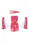 barenx Costume hippie pour femme Rose années 60 et 70