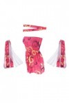 barenx Costume hippie pour femme Rose années 60 et 70