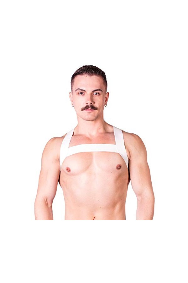 Prowler Harnais de sport rouge blanc – Fabriqué à partir de sangles élastiques épaisses et confortables avec le logo Prowler 