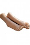WRQ Foot Fetishes,Foot Toy-Silicone Mannequin Foot Vaisseaux Sanguins Visibles Développement Fétichisme des Pieds-Fille Modèl