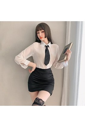 Professeur Jeu Rôle Kawaii Porno Cosplay Secrétaire Costume Sexuel Uniforme Sexy Costumes Femmes Femme Chambre Adulte Voir À 
