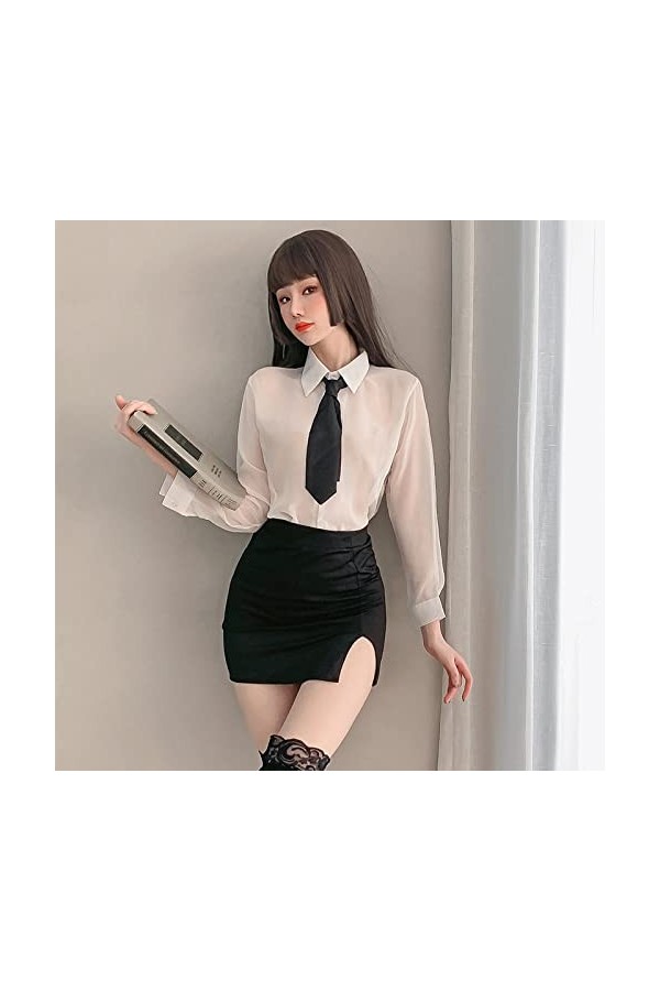 Professeur Jeu Rôle Kawaii Porno Cosplay Secrétaire Costume Sexuel Uniforme Sexy Costumes Femmes Femme Chambre Adulte Voir À 