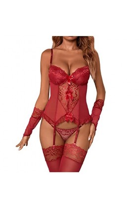 Fulidngzg Body sexy pour femme - Lingerie érotique - Lingerie sexy - Body élégant pour le sexe - Lingerie sexy - Nuisette en 