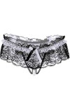 ppactvo String Femme Sexy String Sexy Culotte Sexy Femme Perle Artificielle String Dentelle pour Femme String Ouvert À lentr