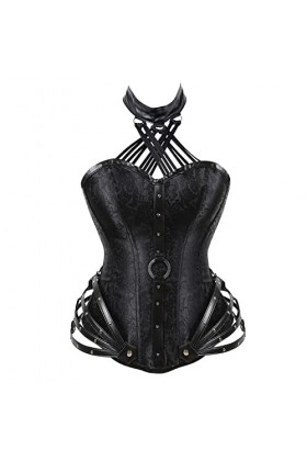 Chemise De Nuit en Lingerie - sous-Vêtement Col V Profond Body Femmes Sexy Mesh Lingerie Halter Top et Mini Jupe Dentelle de 