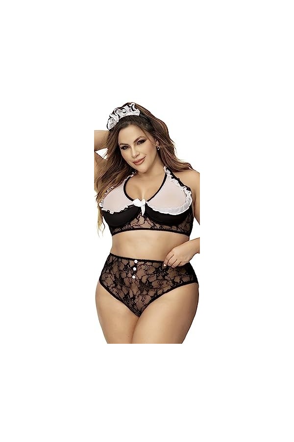 Mapalé by Espiral 60005x Costume de Femme Chambre française Ensemble de Lingerie, comme sur la Photo, 1X/2X