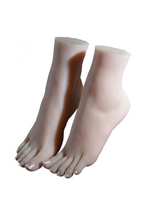 WRQ Foot Fetishes,Foot Toy-Silicone Mannequin Fétichisme des Pieds- 36A Fille Modèle De Pied - Cheville Hobby - Pied Culture 