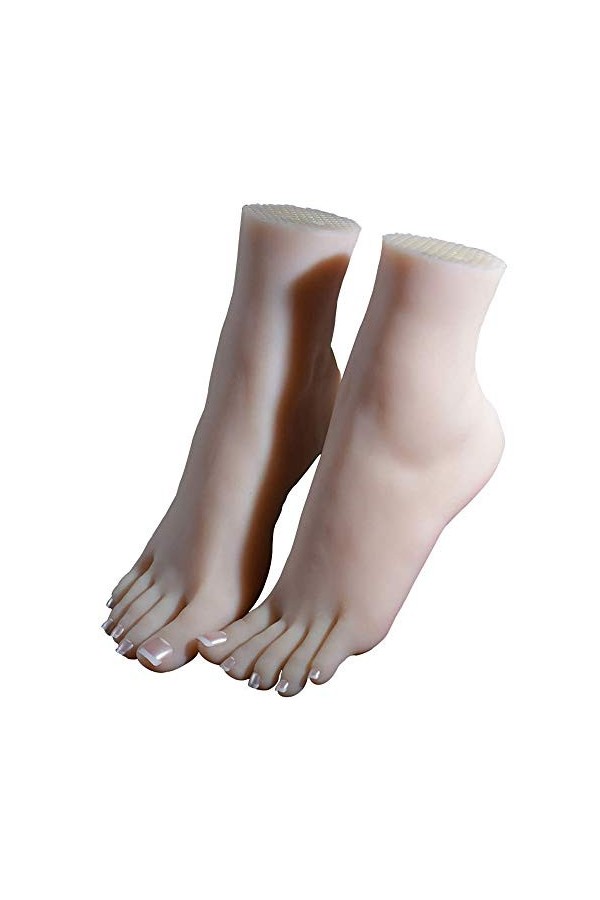 WRQ Foot Fetishes,Foot Toy-Silicone Mannequin Fétichisme des Pieds- 36A Fille Modèle De Pied - Cheville Hobby - Pied Culture 