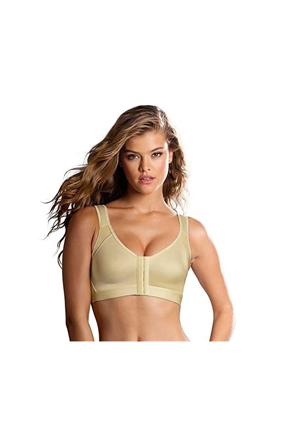 GHAKKE Soutien-Gorge À Fermeture Frontale pour Seniors Brassière De Maintien De La Posture Lingerie Couvrante Bralette sans F