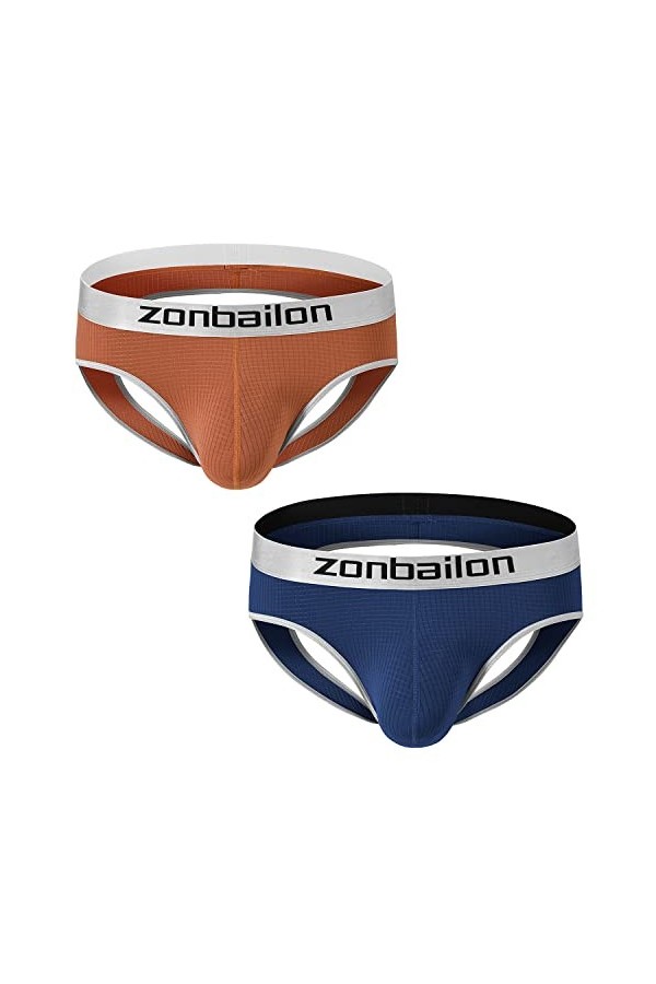 BIATWOWR Sous-vêtements sexy pour hommes Jocks Strap Soft Tagless Mesh Undie Jockstraps M L XL XXL, 1 x noir., XL