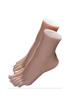 WRQ Foot Fetishes,Foot Toy-Silicone Mannequin Fétichisme des Pieds- 36A Fille Modèle De Pied - Cheville Hobby - Pied Culture 