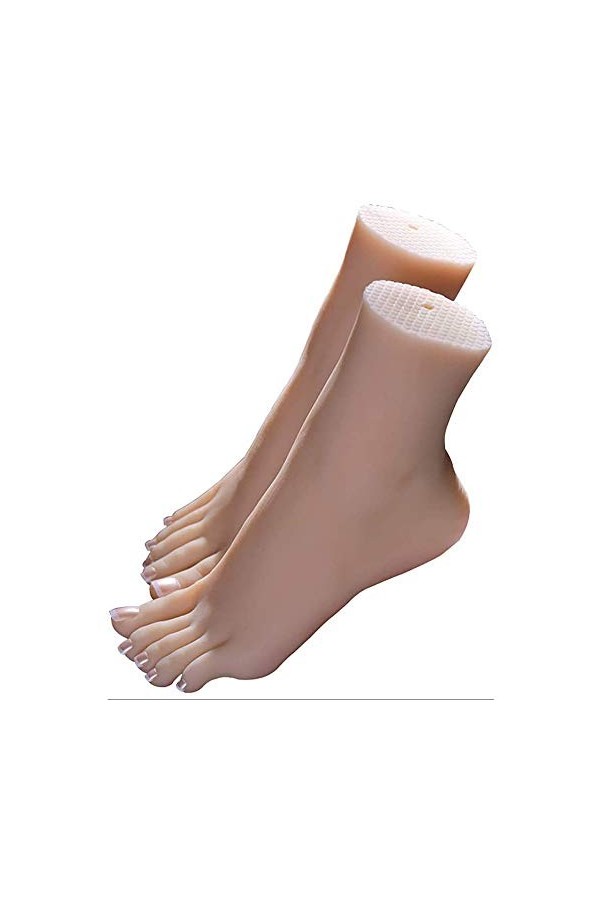 WRQ Foot Fetishes,Foot Toy-Silicone Mannequin Fétichisme des Pieds- 36A Fille Modèle De Pied - Cheville Hobby - Pied Culture 
