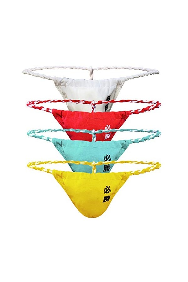 QiaTi Strings Sexy pour Hommes Jockstrap élastique G-String Briefs Mini Sumo Wrestling sous-vêtements