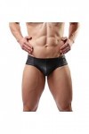 YFD +Homme Slip String Lingerie Noir Cutout Slips Briefs Boxer Shorts sous-vêtements L, 3-Stück Slips 2 