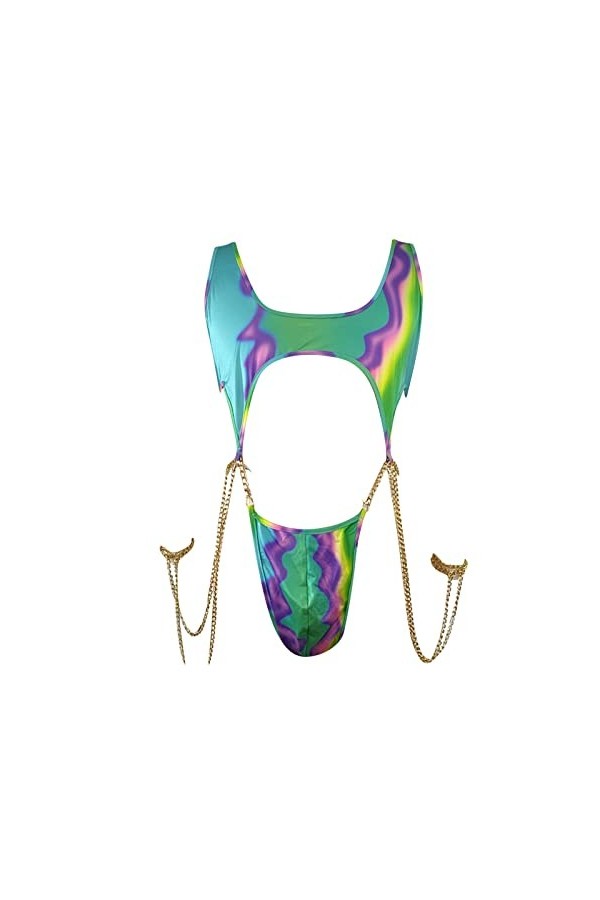 SKFLABOOF Bite Boxer Gay Transparent Coquin Costume Moine Érotique Sexy Hot Mankini Jockstrap Slip Bonbon Deguisement Drole N