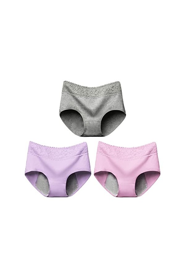 Culotte Femme Sexy Slip en Dentelle Taille Midi Mesdames Sexy Taille Haute Dentelle Dames Culotte Perle découpe Slips Culotte