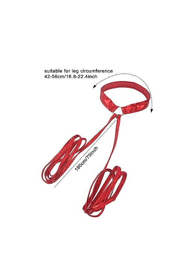 Aivtalk Jarretières Exotiques pour Femmes Ceinture de Lingerie Ajustable pour Danse Rave Fête Festivals Multicolore 3