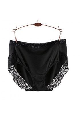 JACTZ Culottes Haute Taille en Dentelle Plus Culotte De Taille Femmes Milk Silk À Grande Taille Briefs Intime Les sous-Vêteme