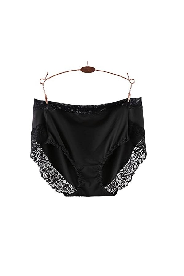 JACTZ Culottes Haute Taille en Dentelle Plus Culotte De Taille Femmes Milk Silk À Grande Taille Briefs Intime Les sous-Vêteme