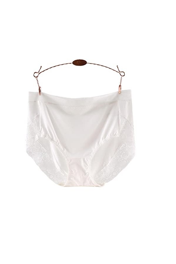 JACTZ Culottes Haute Taille en Dentelle Plus Culotte De Taille Femmes Milk Silk À Grande Taille Briefs Intime Les sous-Vêteme