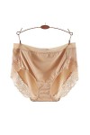 JACTZ Culottes Haute Taille en Dentelle Plus Culotte De Taille Femmes Milk Silk À Grande Taille Briefs Intime Les sous-Vêteme