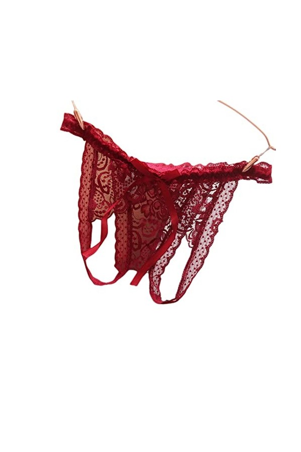 EMIWAY Culottes Femmes Dentelle Culotte sous - Vêtements Femmes Taille Basse String Mignon Via Maille sous - Vêtements-White,