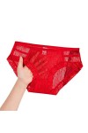 EMIWAY Culottes Femmes Red Panty Lace Panty Comfort Panty Femmes sous - Vêtements-E,XL
