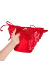 EMIWAY Culottes Femmes Red Panty Lace Panty Comfort Panty Femmes sous - Vêtements-E,XL