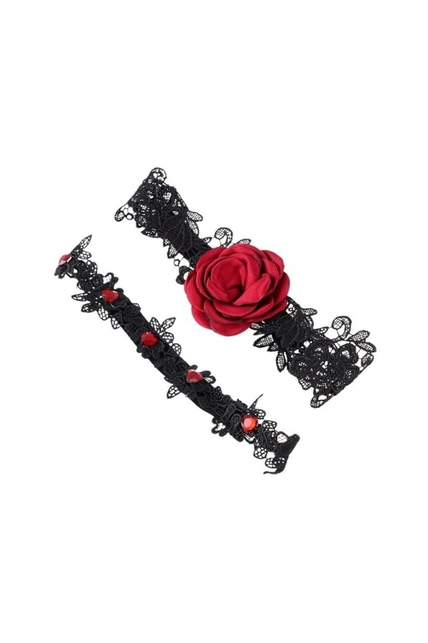 Jarretières de Mariage en Dentelle for Femmes, Ensemble danneaux de Jambe, Anneaux de Cuisse, Accessoires de Costume for Dam