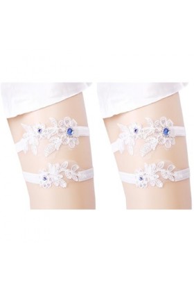 Abaodam 4 Pièces Jarretière De Cuisse Élastique Jarretière Fleur Extensible Jarretière De Bal Extensible Jarretière De Jambe 