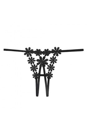 ppactvo String Femme Sexy String Culotte Sexy Femme String Ouvert String Dentelle pour Femme Culotte Ouverte Sexy À LEntre J