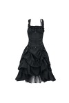 Robe rockabilly médiévale pour femme - Robe de soirée gothique - Robe de bal rétro - Robe de soirée Renaissance - Costume dH