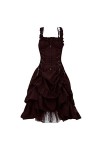 Robe rockabilly médiévale pour femme - Robe de soirée gothique - Robe de bal rétro - Robe de soirée Renaissance - Costume dH