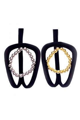 oshhni 2 Pièces Femmes String Culotte sous-vêtements Culottes Cordes Slips, 1x Or 1xSilver, taille unique