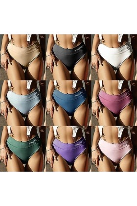 KATIAK Culotte Femme Lot De 3 Taille Moyenne sans Couture String Femmes T - Slips Doux M - 2XL-Bleu du Lac-Le XL - 2XL