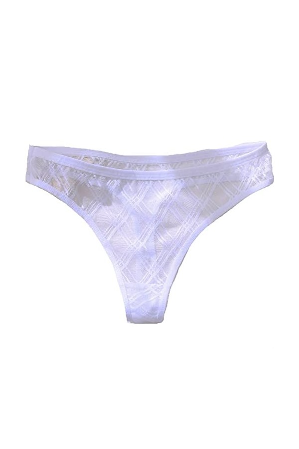 MULANY Femme Slips Sexy g-String String en Dentelle Femme Culotte Basse samis féminine en Maille Perspective Briefs Lingerie 